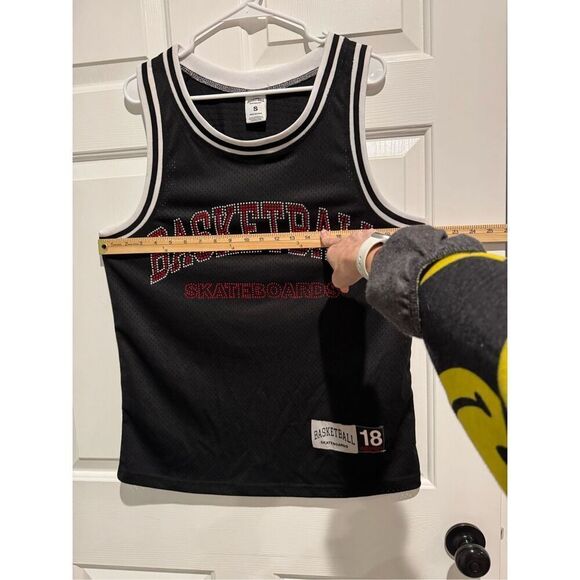 Basketball Skateboards #18 Jacuzzi & Heron Preston Blinged Jersey Men’s Small - Picture 6 of 13